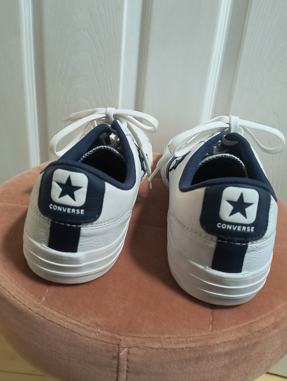 Converse Star Player Leather OX - 159740/White/Navy/White Size 12 - Picture 6 of 8